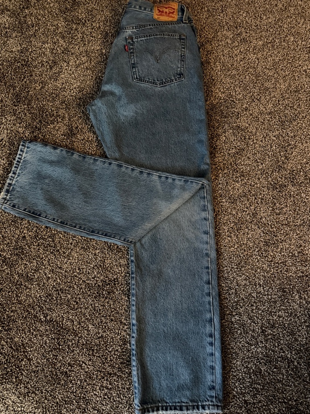 Levi's Women’s Blue Straight Jeans - Classic Five-Pocket 501’s